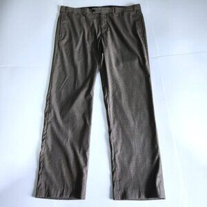 Lauren Ralph Lauren Men 36x30 Brown Dress Pants Flat Front Classic Trousers